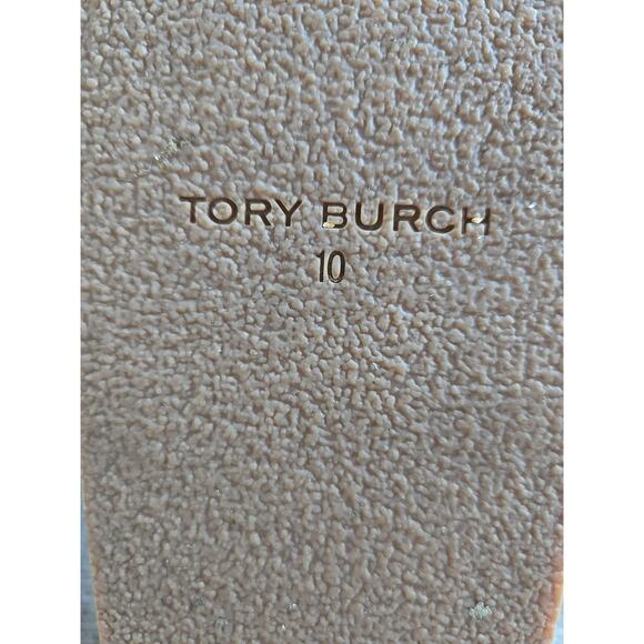 TORY BURCH Miller Cloud Calf Leather-Cork Classic CUOIO Sandals Size US 10M - Picture 4 of 6